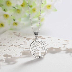 POLIVA Colgante de árbol de la vida de joyería de plata esterlina 925 de moda blanca - Product Image 5
