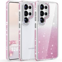 Coque de téléphone magnétique avec béquille pour 15 Pro Max, nouveau design animalier en strass, protection intégrale TPU+PC 360° UV