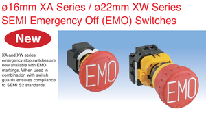 IDEC SEMI EMO Series XW 22mm E-Stop, 40mm Mushroom, 2NC, Bright Red, <b>M3</b> <b>Screw</b>, IP20 Finger-Safe IP65/67 <b>M3</b> <b>Screw</b> UL CE - Product Image 2