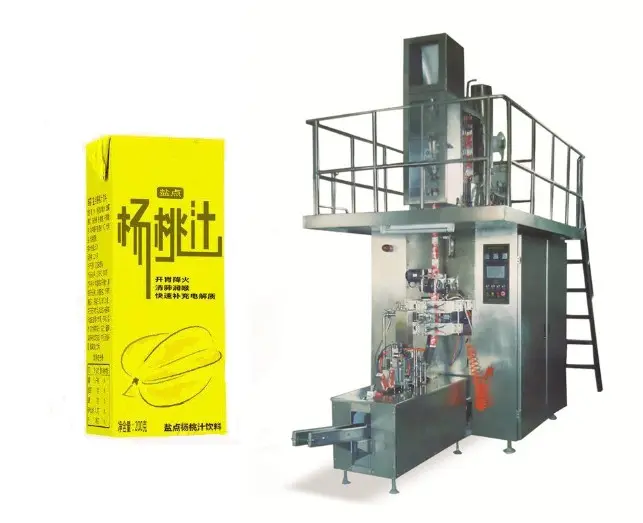 Machine d'emballage de remplissage de carton de brique aseptique Semi-automatique 1L