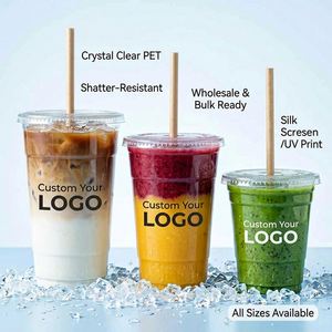 Vasos Desechables de PET de 98 mm con Tapa para Bebidas Frías, Personalizados con Logotipo, para Té de Burbujas y Café, 16 oz, Transparentes, Venta al Por Mayor - Product Image 2