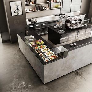 Comptoirs de restaurant en pierre artificielle, comptoirs de pâtisserie, comptoirs de présentation, meubles de salon pour comptoir de bar - Product Image 4