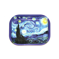 Nouveau Plateau à rouler en métal pour herbes, 18*14cm, en stock, personnalisable, vente en gros, plateaux de service