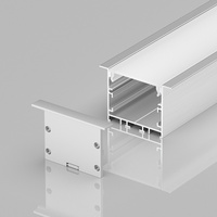 Profil de bande LED en forme de U/carré, boîtier en aluminium extrudé, diffuseur en PC, profil en aluminium pour bande LED, canal pour bande LED en plâtre