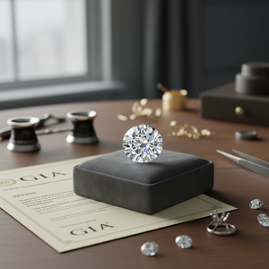จริงธรรมชาติ Solitaire 3.00Ct รอบสดใสตัดได้รับการรับรองเพชร - Product Image 3