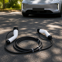 Câble d'extension de charge pour véhicules électriques Type 2 vers Type 2, 32A monophasé, 5M, TPU, connecteur IEC 62196, vente chaude
