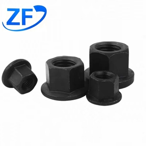 M8-M36 M3 màu đen 8.8 lớp thép carbon mặt bích Nut Đầu phẳng trục lăn t Hạt kết thúc Oxit Đen số liệu tay trái chủ đề ZF thương hiệu - Product Image 2