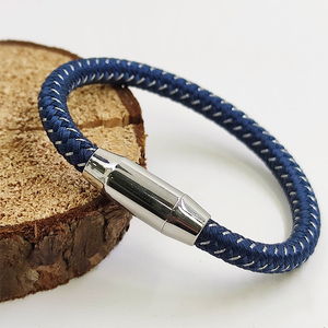 Custom Logo Classic <strong>Men's</strong> New <strong>Style</strong> Hand-woven Multi-layer Combination Accessory Metal Magnet Clasp Fashion <strong>Bracelet</strong> - Product Image 3