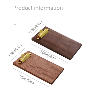 Mini porte-documents en bois, petit porte-documents, présentoir <span class=keywords><strong>de</strong></span> reçus, tableau <span class=keywords><strong>de</strong></span> notes, porte-recettes <span class=keywords><strong>de</strong></span> <span class=keywords><strong>cuisine</strong></span> pour restaurants, supports <span class=keywords><strong>de</strong></span> menus - Product Image 3