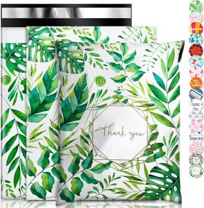 Bolsas de envío, bolsas de correo, sobres de polietileno para envíos, sobres para envíos, bolsas de embalaje para envíos - Hoja verde - Product Image 1