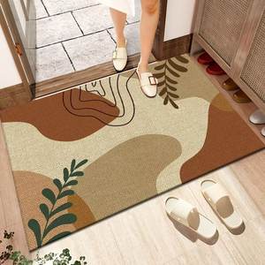 Tapis de porte rectangulaire en lin à imprimé vache, antidérapant, pour la cuisine, l'entrée et la décoration de la maison - Product Image 2