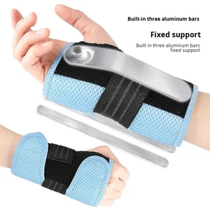 <strong>Colorful</strong> Breathable Sports Wrist Stabilizer Adjustable Palm Guard Pressure-Relieving OK Cloth SBR Polyester Wrist Brace <strong>Splint</strong> - Product Image 3