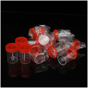 Vaso de Muestreo de 40 ml, Transparente, de Plástico, Herramienta para Recolección de Heces, Orina y Esputo - Product Image 3