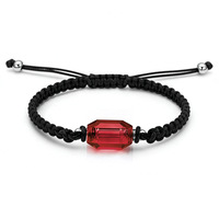 Bracelet urne funéraire en acrylique avec corde tressée, ouvrable pour urnes d'animaux de compagnie
