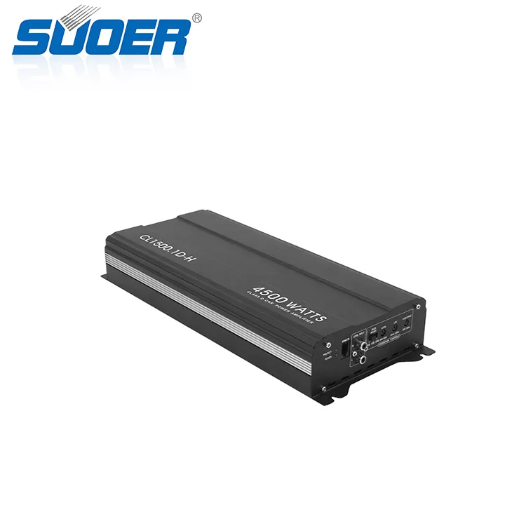 Suoer CL1500.1D-H 4500w max power high power 1 channel car amp monoblock class D car amplifier