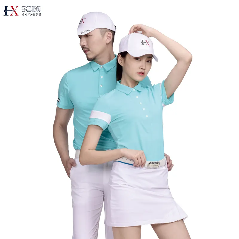 Polo de sport personnalisé pour couples, vêtements de golf, de styliste, nouvelle collection