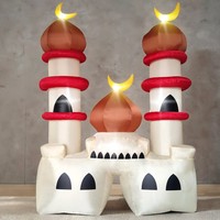 6FT personnalisé Eid Mubarak gonflable mosquée Hajj Ramadan décorations avec Led