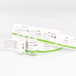 สติกเกอร์ไวนิลกันน้ำสองด้าน สี CMYK/PMS ขนาด 5 มล. 10 มล. สำหรับขวด  รูปแบบ/ขนาดตามสั่ง สติกเกอร์ระบุข้อมูล ฉลากขวดขนาด 3 มล. - Product Image 4