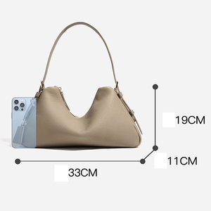 Minibook fábrica diseño personalizado mujeres hombro mensajero señoras cuero <span class=keywords><strong>Real</strong></span> diseñador Tote cubo bandolera - Product Image 2