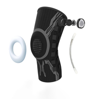 Genouillères de sport à compression réglable personnalisée avec bouton micro-réglable pour un ajustement parfait et le soulagement de la douleur arthritique