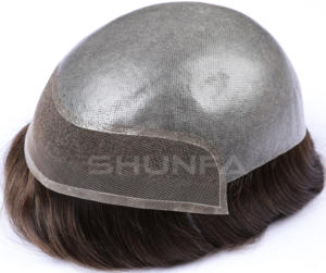 Protesi Capillari da <span class=keywords><strong>Uomo</strong></span> con Attaccatura Naturale, Liscia e Morbida, Disponibili in Magazzino - Product Image 3