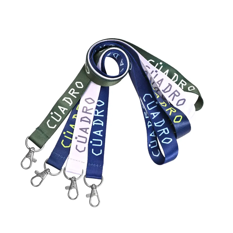 Free Sample Full Color Sublimation Lanyard Durable Polyester Lanyard Personal Customized ID Card Holder Lanyard Strap