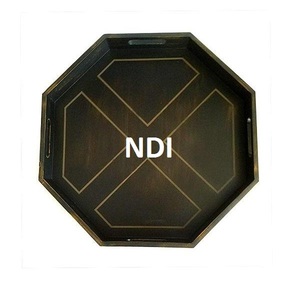 Top Selling Rounded Shape <b>Sweet</b> Or Snacks Serving Tray Tableware Decorative Platter Classic Style Solid Metal Serving Tray - Product Image 5