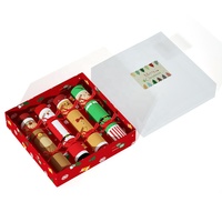 Crackers de Noël personnalisés sans éclats, cadeaux de fête avec chapeau de fête, blague et petit cadeau pour les fournitures de dîner de Noël