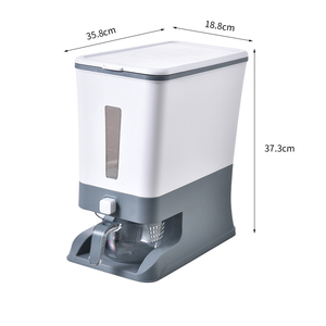 12KG Rice Dispenser Large Sealed Grain Container Storage Household Cereal Rice Dispenser Bucket Rice Box