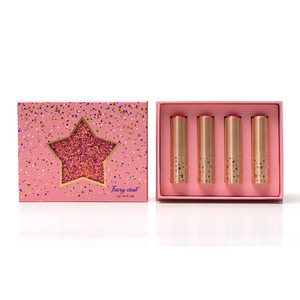 Juego <span class=keywords><strong>de</strong></span> barras <span class=keywords><strong>de</strong></span> labios rígidas para mujer, kit <span class=keywords><strong>de</strong></span> 4 unidades <span class=keywords><strong>de</strong></span> superficie con purpurina, colores <span class=keywords><strong>de</strong></span> Hada, Pintalabios mate - Product Image 5