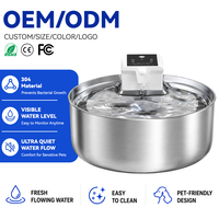 Fontaine à eau pour chat de grande capacité 7L, bol à boire pour animaux de compagnie en acier inoxydable 304, rechargeable sans fil avec filtration multi-étapes