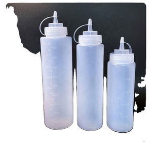 8oz 16oz 32oz Food Grade Plastic <b>Bottles</b> Wide Mouth Salad Dressing Ketchup Condiment Water Sauces Oil <b>Squeeze</b> <b>Bottles</b> - Product Image 6
