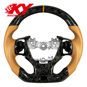 Custom Leather Carbon Fiber Steering <b>Wheel</b> for Lexus IS200T IS250 IS300 IS350 IS500 RC200T RC300 RC350 F Sport Car Accessories - Product Image 1
