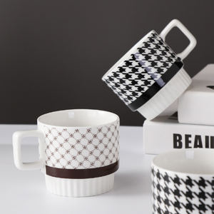 Juego de Tazas de Café de Porcelana con Diseño de Dibujos Animados, Directo de Fábrica, Aptas para Alimentos, Reutilizables, Aptas para Microondas y Lavavajillas, para Oficina, Caja de Regalo - Product Image 4