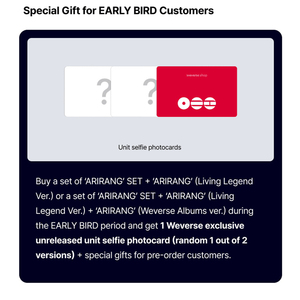 Set de Arirang de BTS Early Bird, Versión Weverse, CD, Música Pop Coreana, Para Todas las Edades - Product Image 2