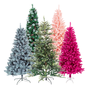 <span class=keywords><strong>Sapin</strong></span> <span class=keywords><strong>de</strong></span> Noël <span class=keywords><strong>rose</strong></span> entièrement décoré, mince (9 pieds), petit (7 pieds) <span class=keywords><strong>et</strong></span> grand (gigant) pour les fêtes <span class=keywords><strong>et</strong></span> les cadeaux - Product Image 1