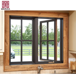 Khung Nhôm HISENG Windproof Tùy Chỉnh Nhôm Đôi Kính Cử<span class=keywords><strong>a</strong></span> Sổ - Product Image 5