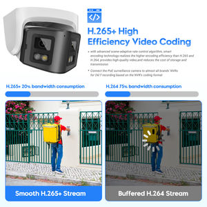 كاميرا رصاصية بتقنية POE بدقة 4 ميجابكسل/8 ميجابكسل مع بروتوكول HIK، كاميرا أمان IP ثنائية العدسة بدقة 4K و8 ميجابكسل مع رؤية بانورامية 180 درجة، كاميرا شبكة CCTV - Product Image 6