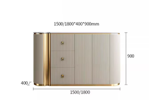 Mobile Console in Legno Massello Stile Italiano di Lusso con Cassetti e Credenza Design Moderno per Soggiorno - Product Image 3