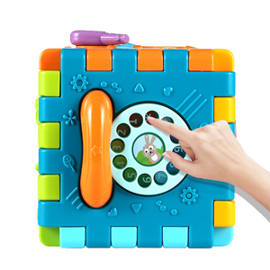 Jouets <span class=keywords><strong>d</strong></span>'apprentissage interactifs pour enfants <span class=keywords><strong>6</strong></span> en 1, puzzle multifonctionnel, tambour à claquer, assemblage, <span class=keywords><strong>cube</strong></span> <span class=keywords><strong>d</strong></span>'activités pour bébé - Product Image 5