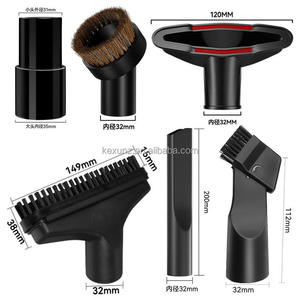 Accesorios universales para <span class=keywords><strong>aspiradora</strong></span>, Kit de limpieza, boquilla de cepillo, herramienta para grietas para 1 manguera estándar de 1/4 pulgadas y 1 3/8 pulgadas, 6 uds. - Product Image 2