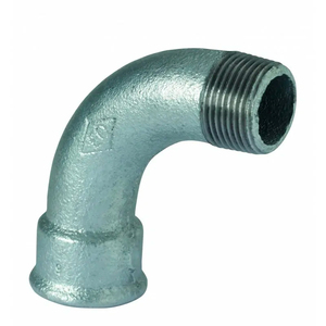 Galvanized 90° Bend Male/Female Fitting Carbon <b>Steel</b>/ Cast Iron/<b>Stainless</b> <b>Steel</b> <b>Pipe</b> Size 12mm/50mm for Plumbing Application - Product Image 1