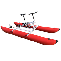 2025 populaire nouveau ponton gonflable vélo d'eau simple gonflable eau flottant siège unique vélo de mer à vendre