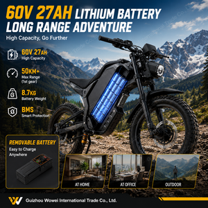 Bicicleta de Acero de Alto Carbono 60V 27AH, Directo de Fábrica, 200Nm, Bicicleta para Adultos, OEM Personalizada, Vehículo de Dos Ruedas, Venta al Por Mayor - Product Image 2