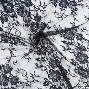 Bán Buôn 74Cm Chiều Rộng Sang Trọng Váy Cưới Lông Mi Ren Vải Trắng Nylon Phi Sản Phẩm Thêu Ren Vải Trong Kho - Product Image 5