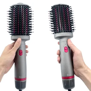 Brosse bir cheveux 3 1 salon iyonik sıcak hava fırça çok fonksiyonlu 1000W yüksek güç bir adım saç kurutma makinesi ve şekillendirici