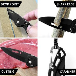 Navaja de Bolsillo con Cuchilla de Acero Inoxidable, Facas Tácticas en Promoción, Cuchillo Táctico Plegable para Senderismo, Camping y Supervivencia - Product Image 6