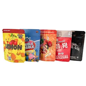 Custom Print Resealable Plastic Food Seal Packaging Ziplock Foil Pouch 3.5g 7g 14g Zipper Smell Proof Cookie Mylar <strong>Bag</strong> with logo - Product Image 4