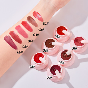 ลิปกลอสเนื้อครีมกันน้ำ ติดทนนาน ไม่เหนียวเหนอะหนะ สีสวยสดใส ไม่เลอะขอบแก้ว ขนาด 4 กรัม - Product Image 6