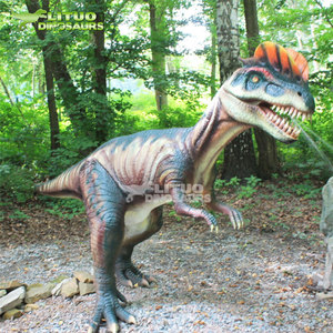 Dinosaure animatronique <span class=keywords><strong>Dilophosaurus</strong></span> grandeur nature pour une utilisation en intérieur pour les centres commerciaux Parcs d'aventure Jardins d'enfants Parcs de trampoline - Product Image 2